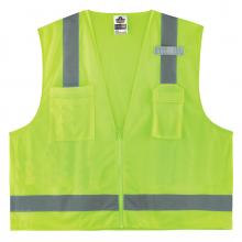 Ergodyne 24501 - 8249Z-S XS Lime Class 2 Economy Surveyors Vest - Single Size