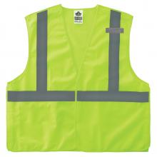 Ergodyne 24541 - 8215BA-S XS Lime Class 2 Economy Breakaway Mesh Vest - Single Size