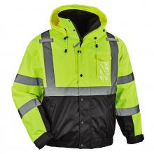 Ergodyne 25599 - 8381 5XL Lime 4-in-1 Hi-Vis Winter Bomber Jacket