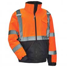 Ergodyne 25612 - 8377 S Orange Hi-Vis Winter Bomber Jacket - Type R, Class 3