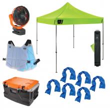 Ergodyne 12344 - 6672 Kit Heat Stress Prevention and Recovery Station Kit