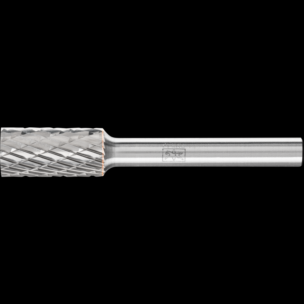 PFERD Carbide Bur SA-3 Cylindrical Uncut End TOUGH Double Cut 3/8&#34; x 3/4&#34; x 1/4&#34; Shank