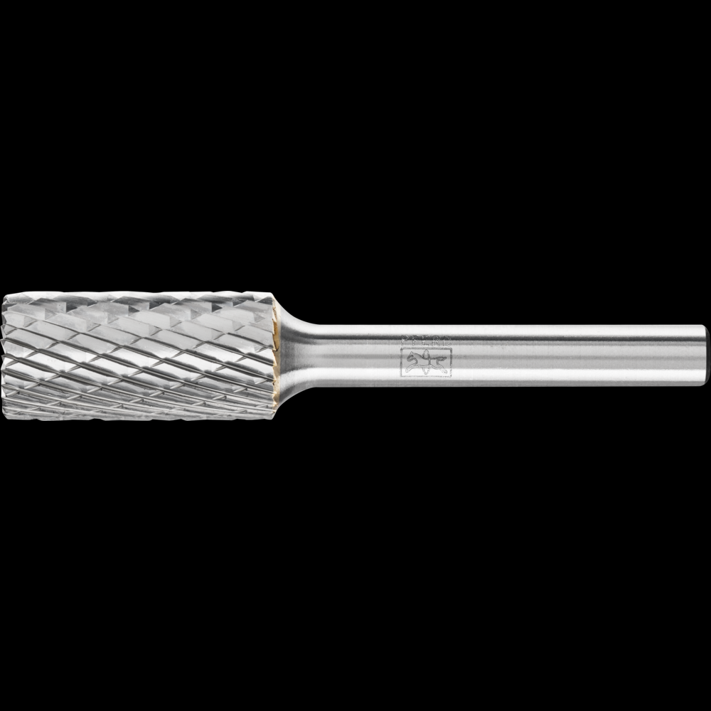 PFERD Carbide Bur SB-5 Cylindrical End Cut TOUGH Double Cut 1/2&#34; x 1&#34; x 1/4&#34; Shank
