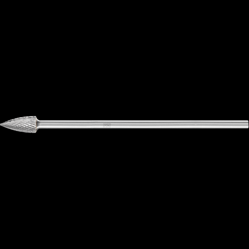 PFERD Carbide Bur SG-5L6 Pointed Tree Shape TOUGH Double Cut 1/2&#34; x 1&#34; x 1/4&#34; Shank