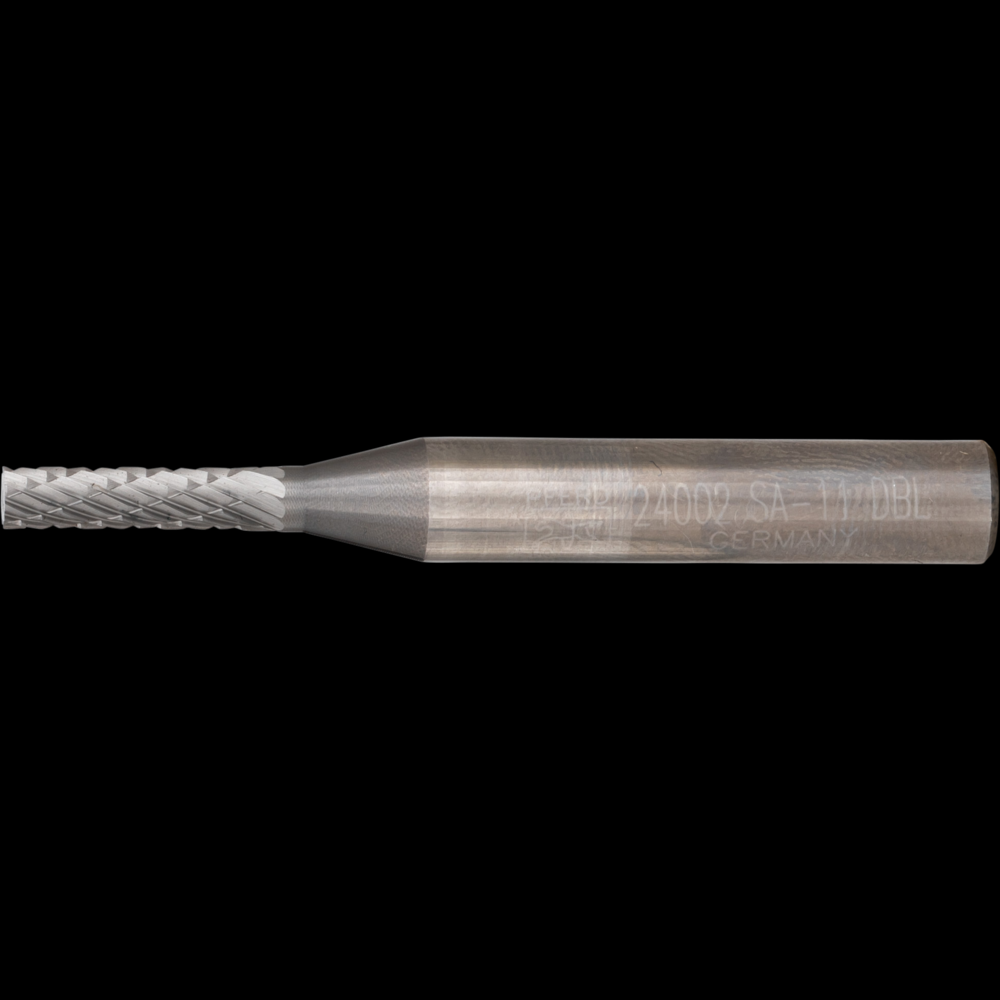 PFERD Carbide Bur SA-11 Cylindrical Uncut End Double Cut 1/8&#34; x 1/2&#34; x 1/4&#34; Shank