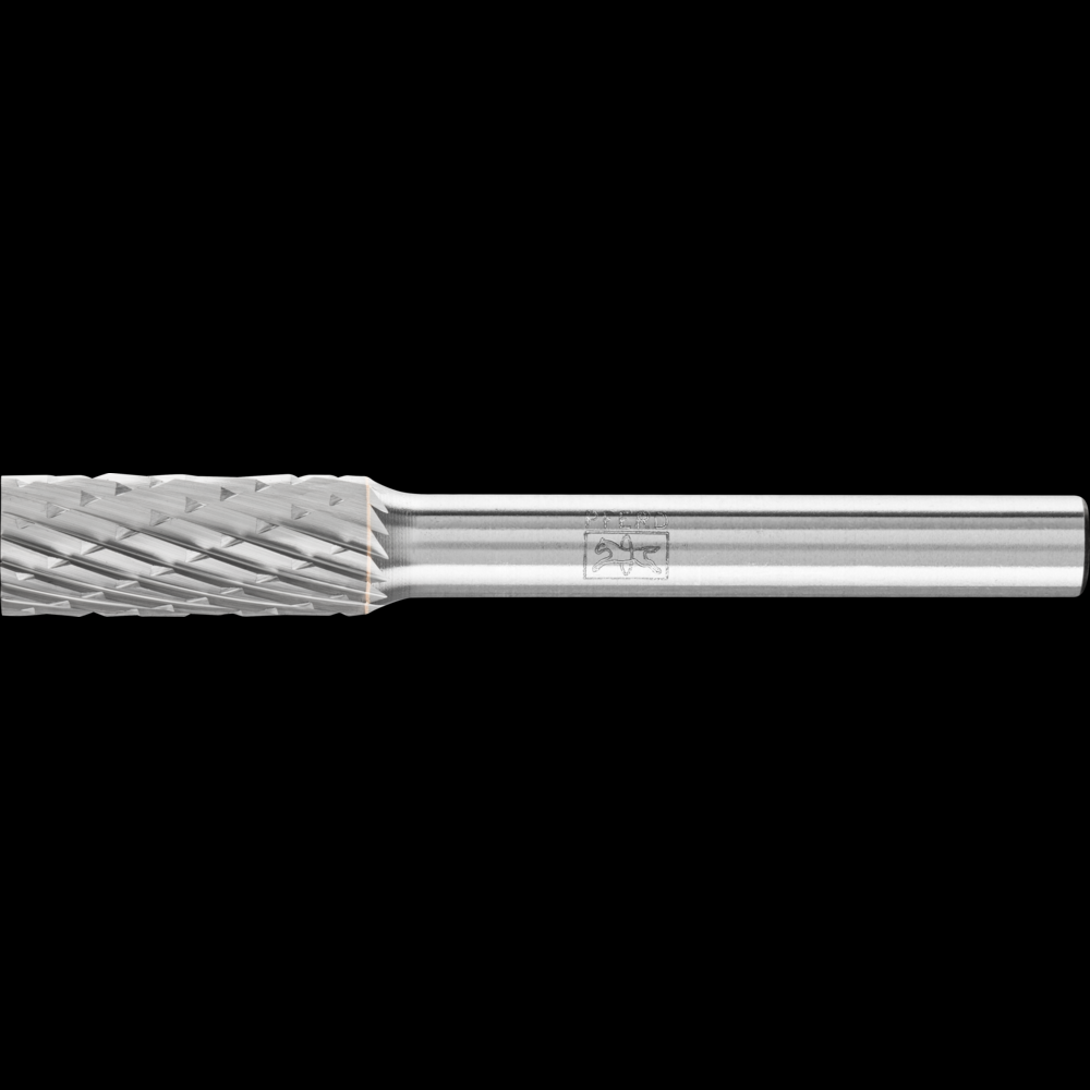PFERD Carbide Bur SA-2 Cylindrical Uncut End Double Cut 5/16&#34; x 3/4&#34; x 1/4&#34; Shank
