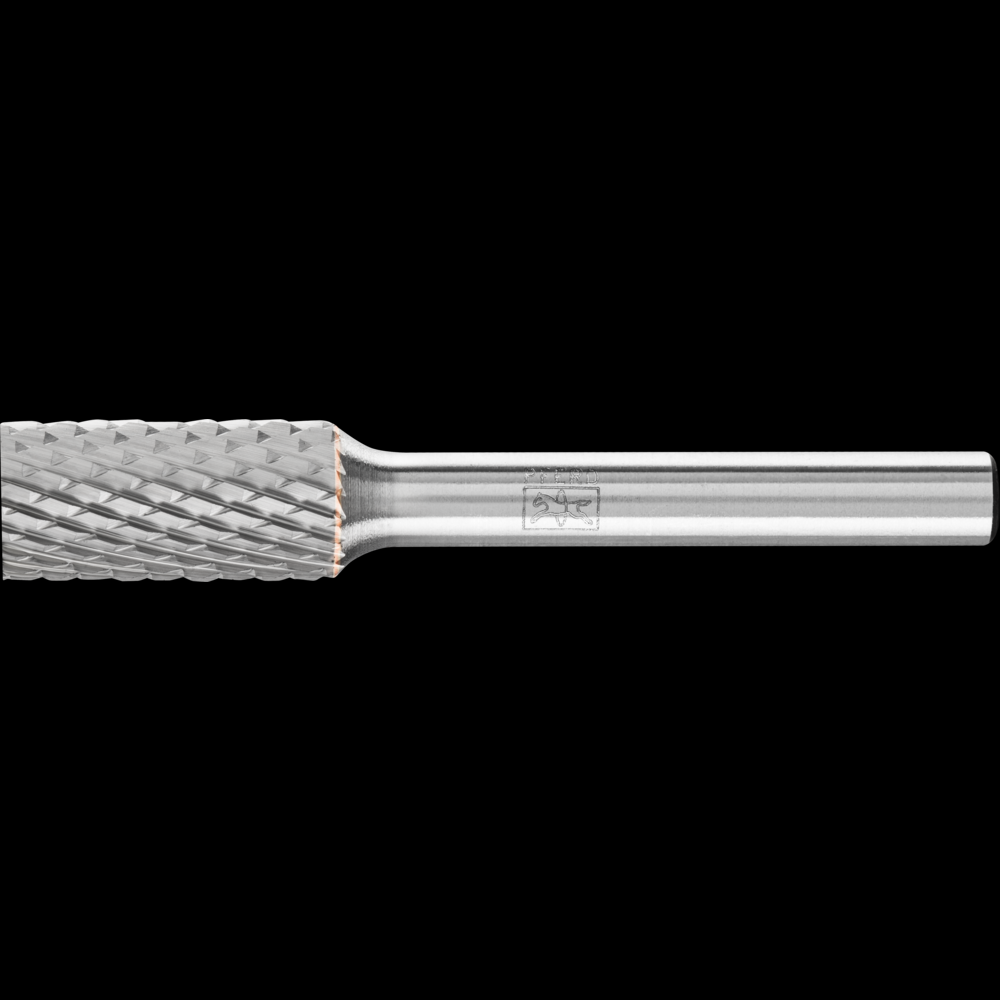 PFERD Carbide Bur SA-3 Cylindrical Uncut End Diamond Cut 3/8&#34; x 3/4&#34; x 1/4&#34; Shank