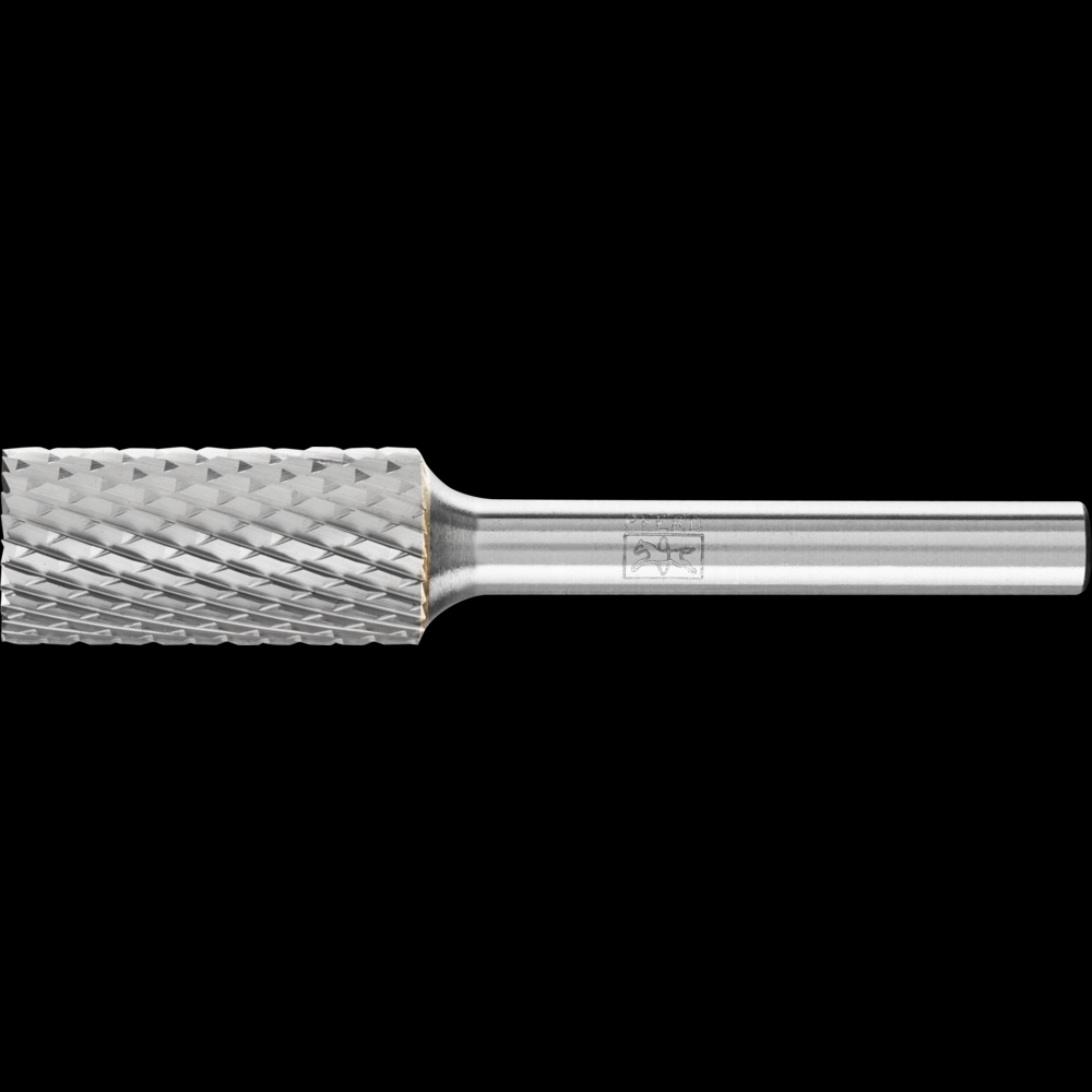 PFERD Carbide Bur SB-5 Cylindrical End Cut Diamond Cut 1/2&#34; x 1&#34; x 1/4&#34; Shank