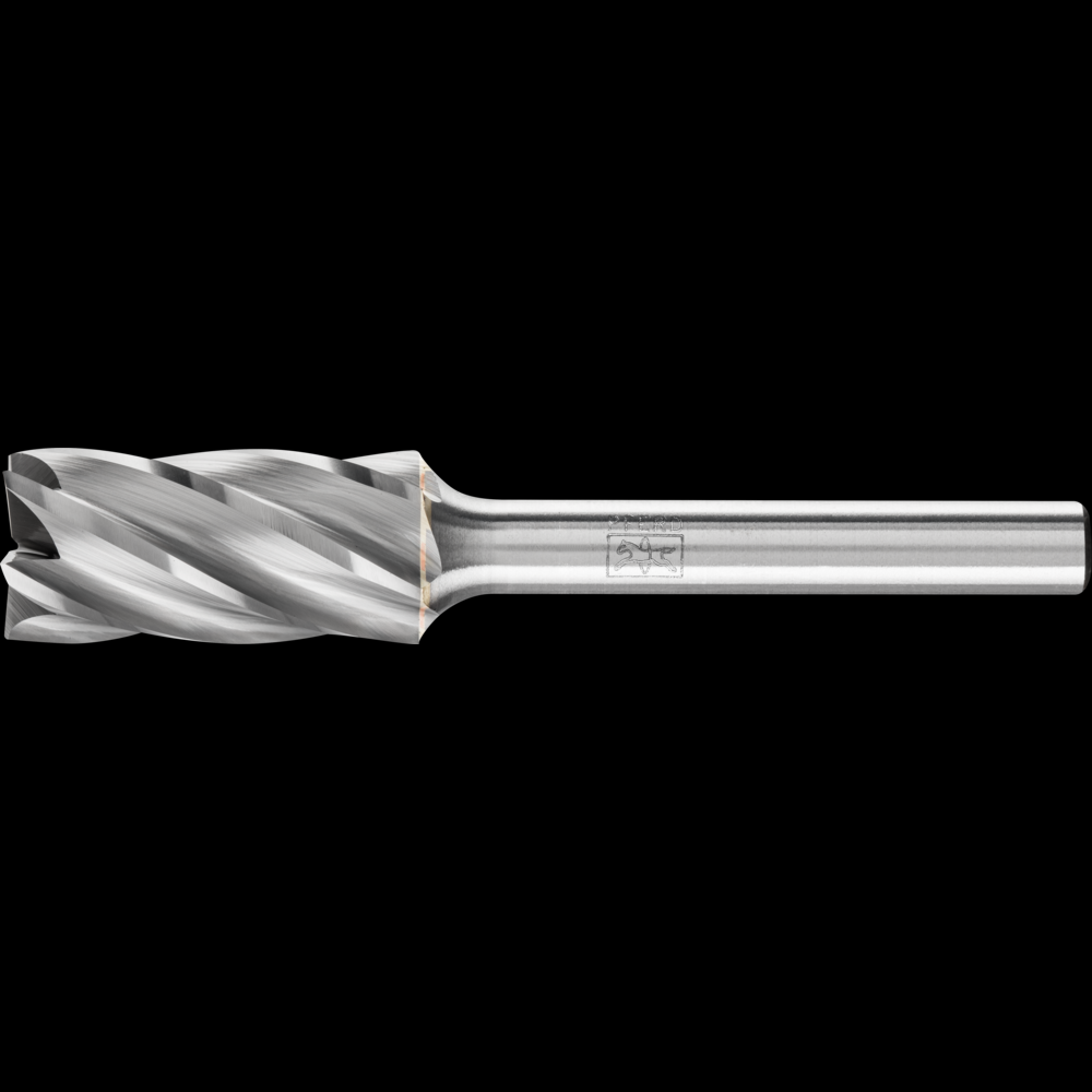PFERD Carbide Bur SB-5 Cylindrical End Cut ALU Cut 1/2&#34; x 1&#34; x 1/4&#34; Shank
