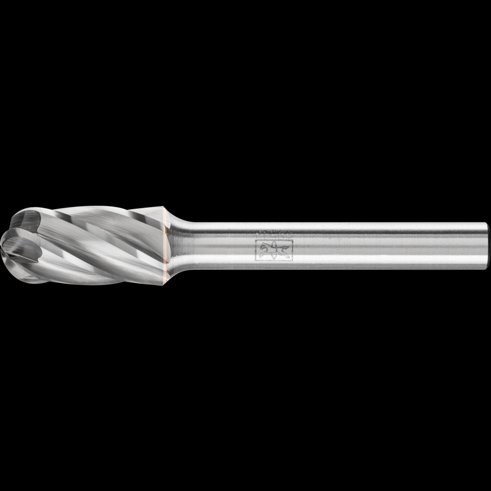 PFERD Carbide Bur SC-3 Cylindrical Radius End ALU Cut 3/8&#34; x 3/4&#34; x 1/4&#34; Shank
