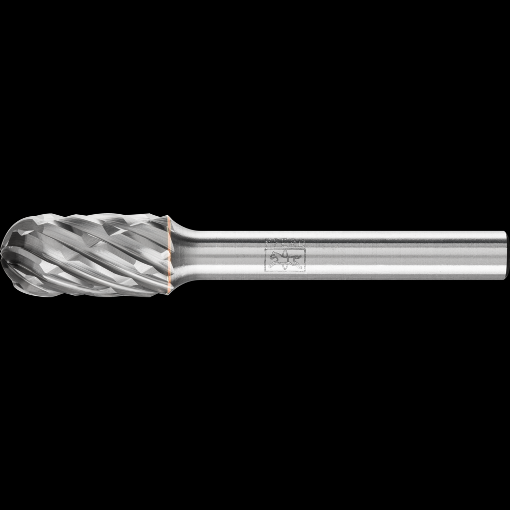 PFERD Carbide Bur SC-3 Cylindrical Radius End CAST Cut 3/8&#34; x 3/4&#34; x 1/4&#34; Shank