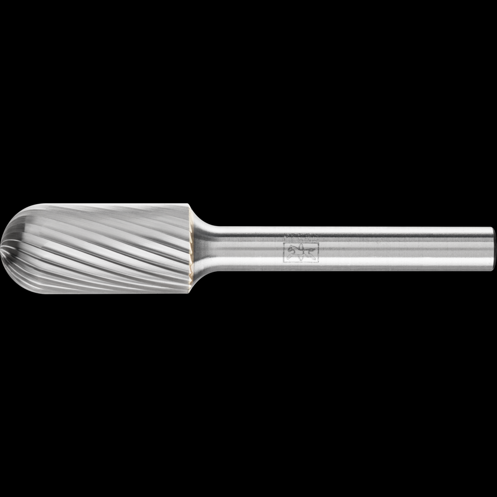 PFERD Carbide Bur SC-5 Cylindrical Radius End Single Cut 1/2&#34; x 1&#34; x 1/4&#34; Shank