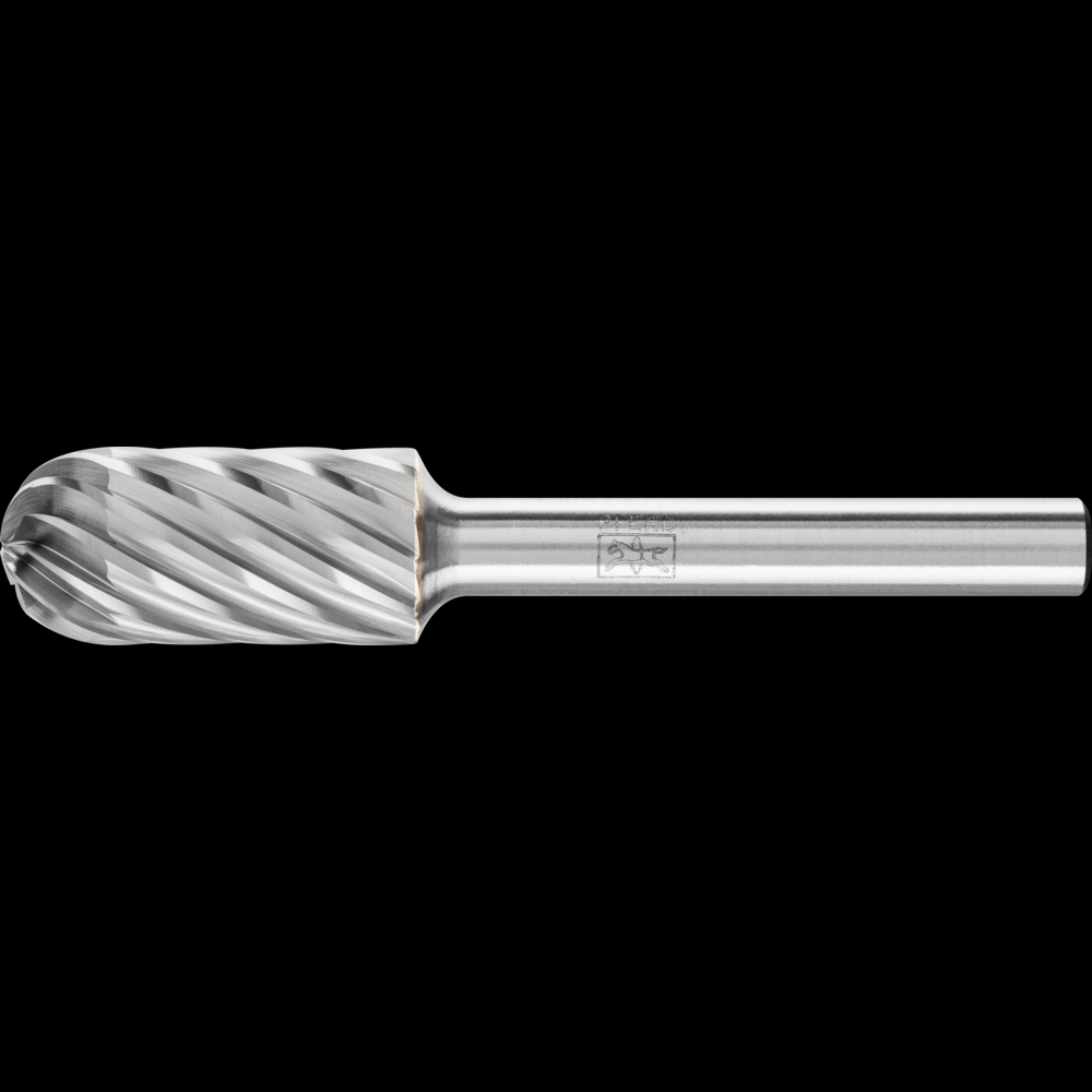 PFERD Carbide Bur SC-5 Cylindrical Radius End INOX Cut 1/2&#34; x 1&#34; x 1/4&#34; Shank