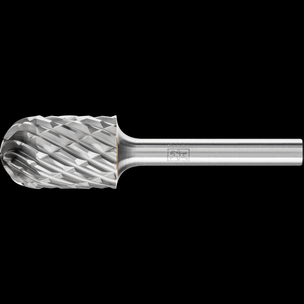 PFERD Carbide Bur SC-6 Cylindrical Radius End STEEL Cut 5/8&#34; x 1&#34; x 1/4&#34; Shank