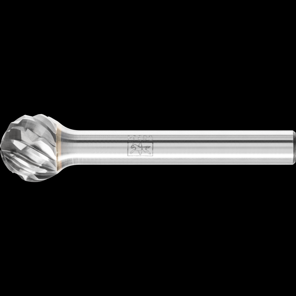 PFERD Carbide Bur SD-5 Ball Shape CAST Cut 1/2&#34; x 7/16&#34; x 1/4&#34; Shank