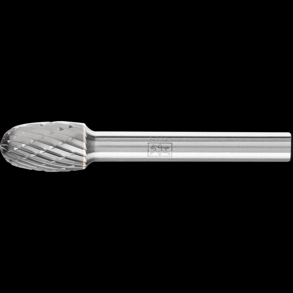 PFERD Carbide Bur SE-3 Oval Shape Double Cut 3/8&#34; x 5/8&#34; x 1/4&#34; Shank