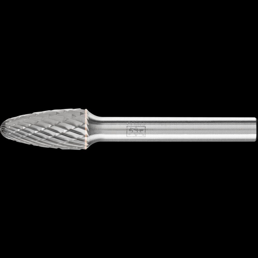 PFERD Carbide Bur SF-3 Tree Shape Double Cut 3/8&#34; x 3/4&#34; x 1/4&#34; Shank