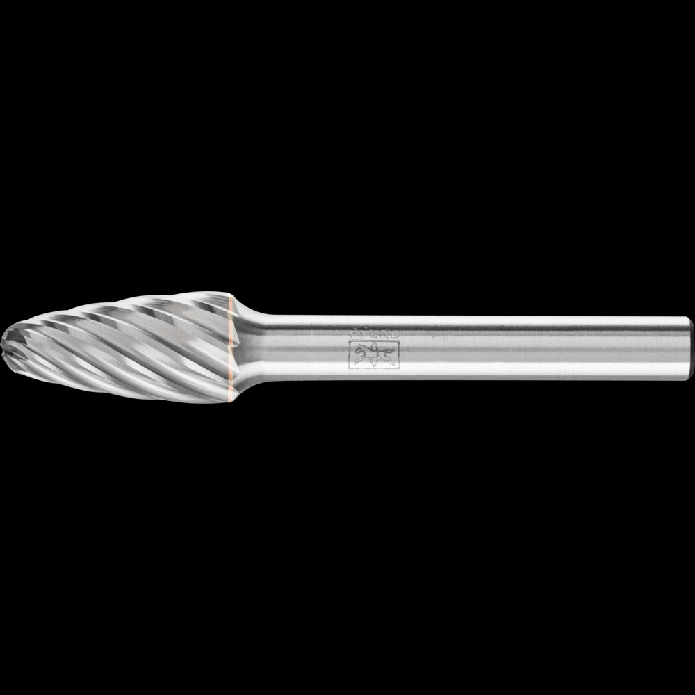 PFERD Carbide Bur SF-3 Tree Shape INOX Cut 3/8&#34; x 3/4&#34; x 1/4&#34; Shank