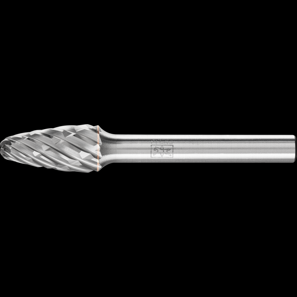 PFERD Carbide Bur SF-3 Tree Shape CAST Cut 3/8&#34; x 3/4&#34; x 1/4&#34; Shank