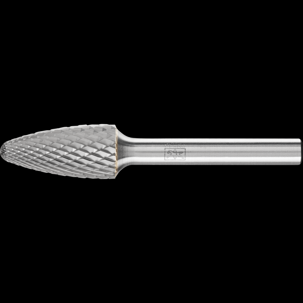 PFERD Carbide Bur SF-5 Tree Shape Diamond Cut 1/2&#34; x 1&#34; x 1/4&#34; Shank