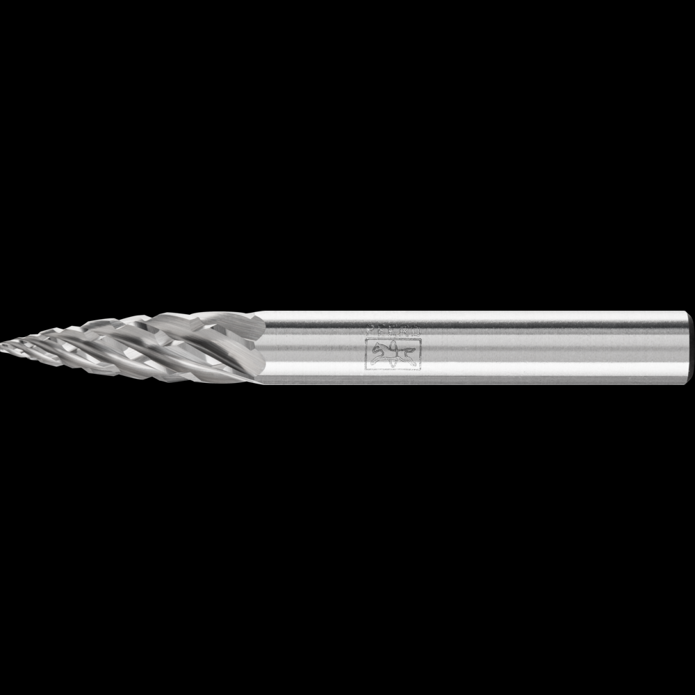 PFERD Carbide Bur SG-1 Pointed Tree Shape STEEL Cut 1/4&#34; x 5/8&#34; x 1/4&#34; Shank