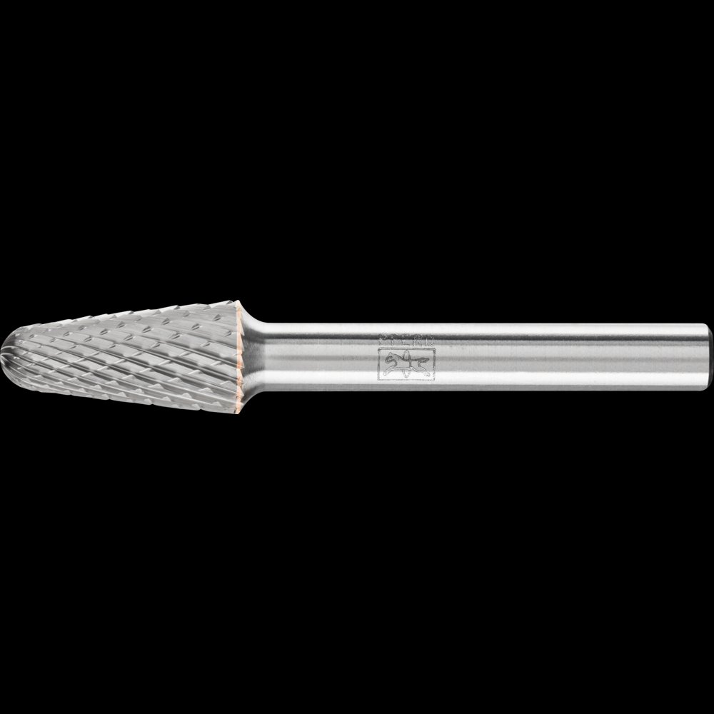 PFERD Carbide Bur SL-3 14° Taper Diamond Cut 3/8&#34; x 1-1/16&#34; x 1/4&#34; Shank