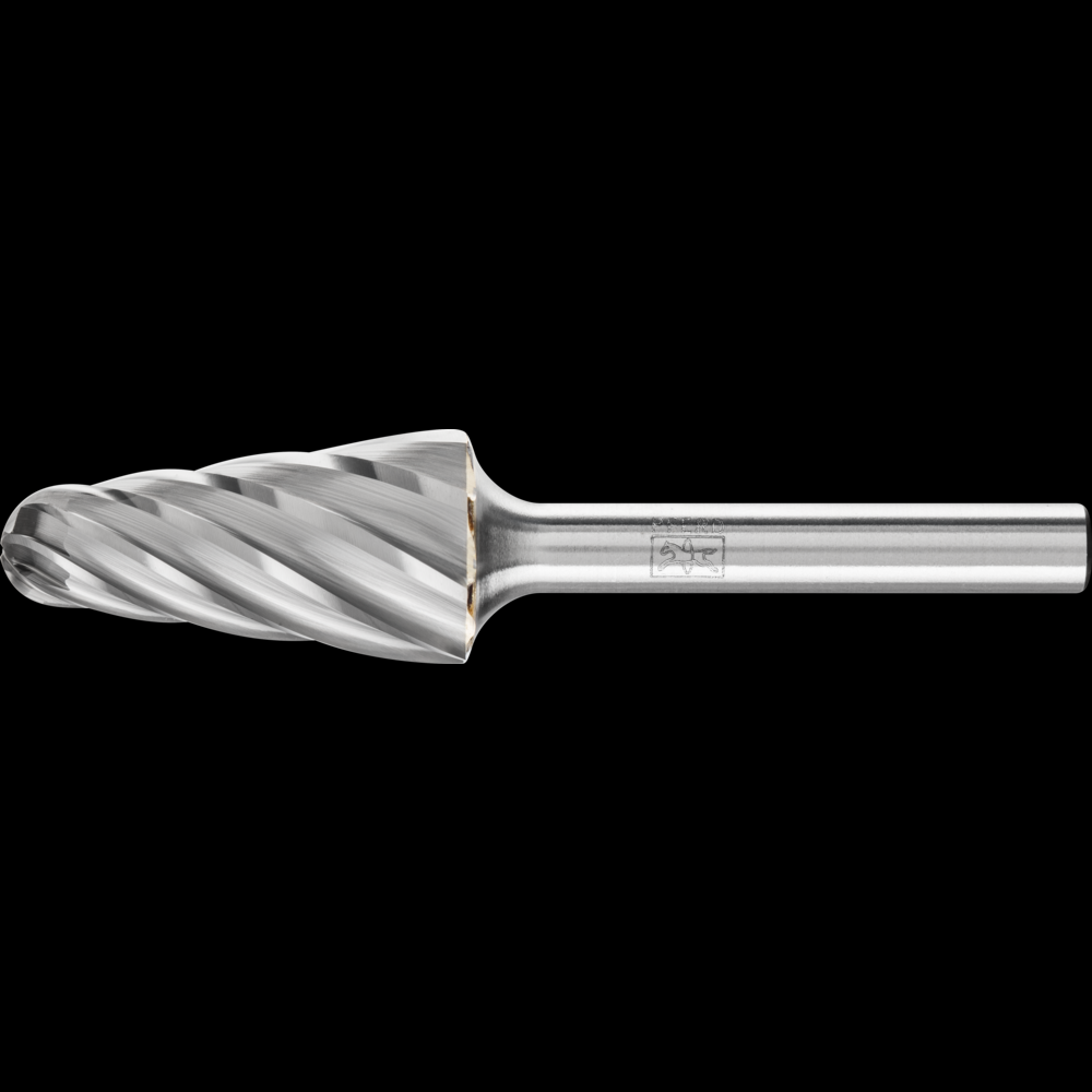 PFERD Carbide Bur SL-3 14° Taper ALU Cut 3/8&#34; x 1-1/16&#34; x 1/4&#34; Shank