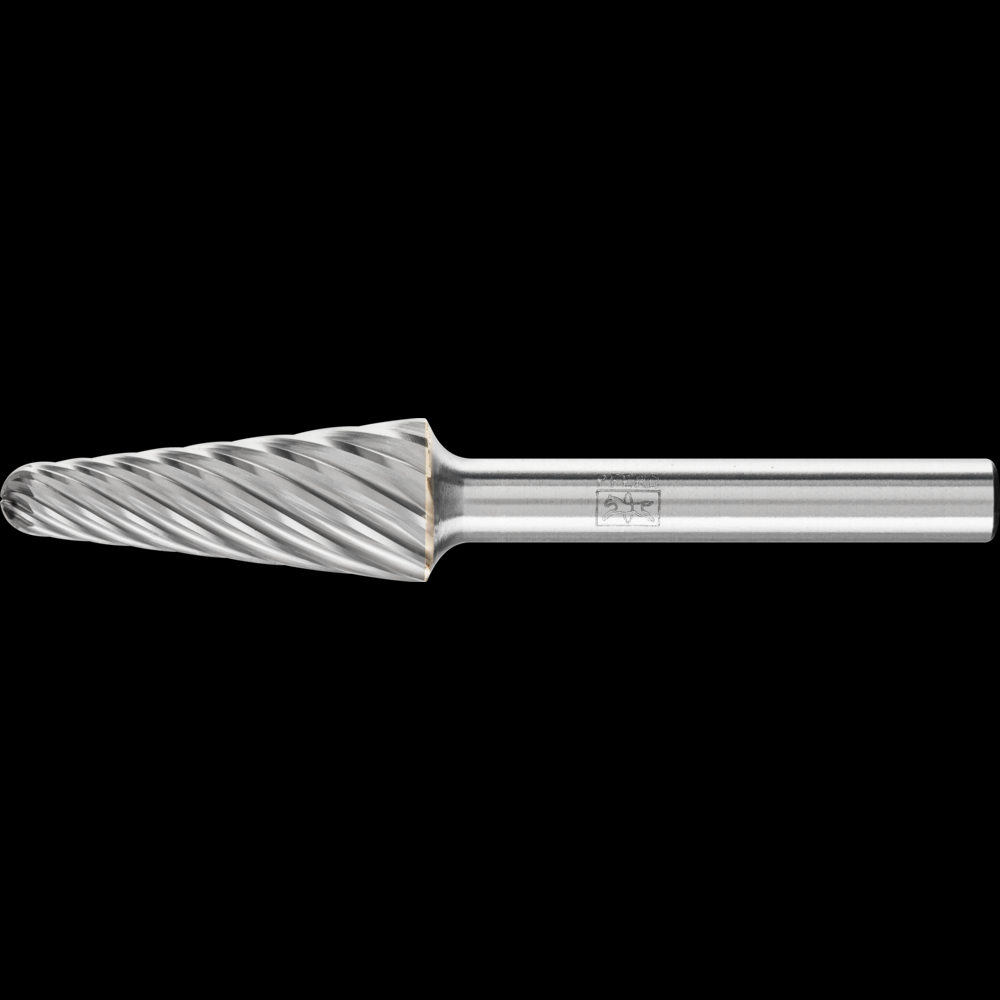 PFERD Carbide Bur SL-4 14° Taper INOX Cut 1/2&#34; x 1-1/8&#34; x 1/4&#34; Shank