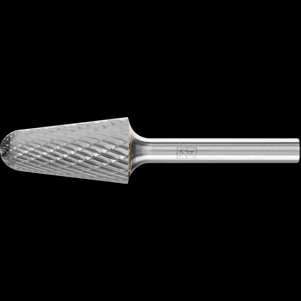 PFERD Carbide Bur SL-6 14° Taper Double Cut 5/8&#34; x 1-5/16&#34; x 1/4&#34; Shank