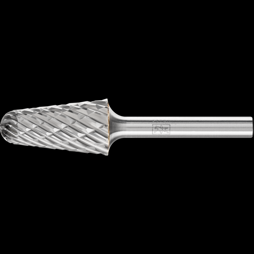 PFERD Carbide Bur SL-6 14° Taper STEEL Cut 5/8&#34; x 1-5/16&#34; x 1/4&#34; Shank