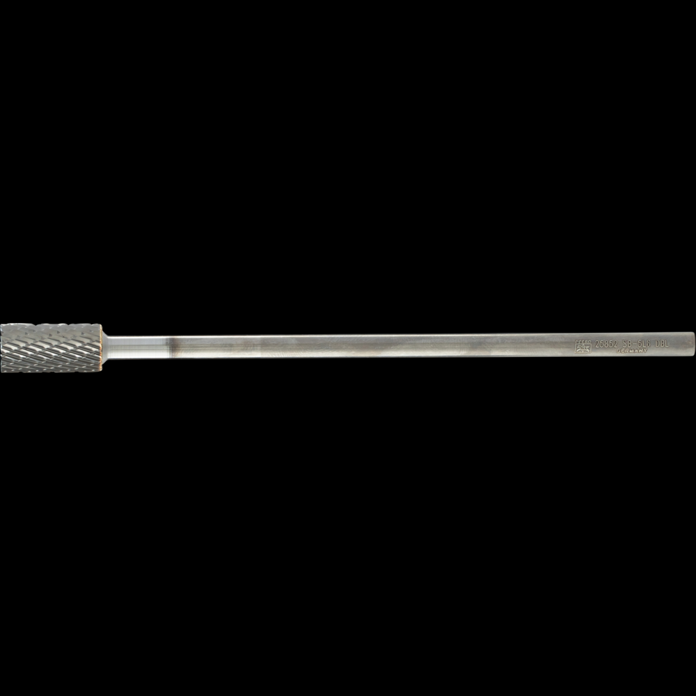 PFERD Carbide Bur SB-5L6 Cylindrical End Cut Double Cut 1/2&#34; x 1&#34; x 1/4&#34; Shank