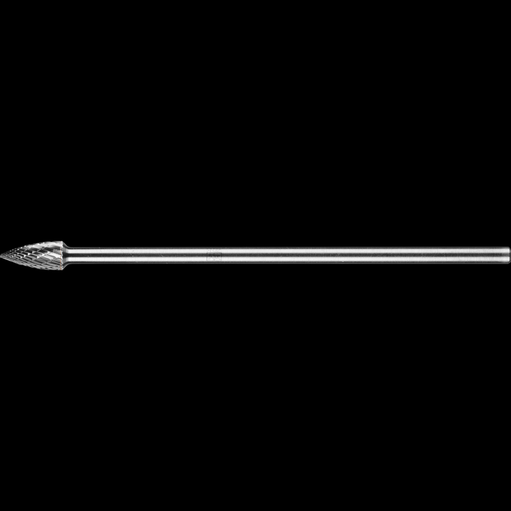 PFERD Carbide Bur SG-3L6 Pointed Tree Shape Double Cut 3/8&#34; x 3/4&#34; x 1/4&#34; Shank