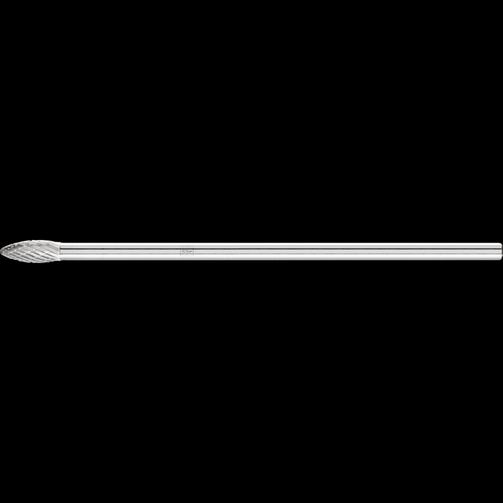 PFERD Carbide Bur SH-2L6 Flame Shape Double Cut 5/16&#34; x 3/4&#34; x 1/4&#34; Shank
