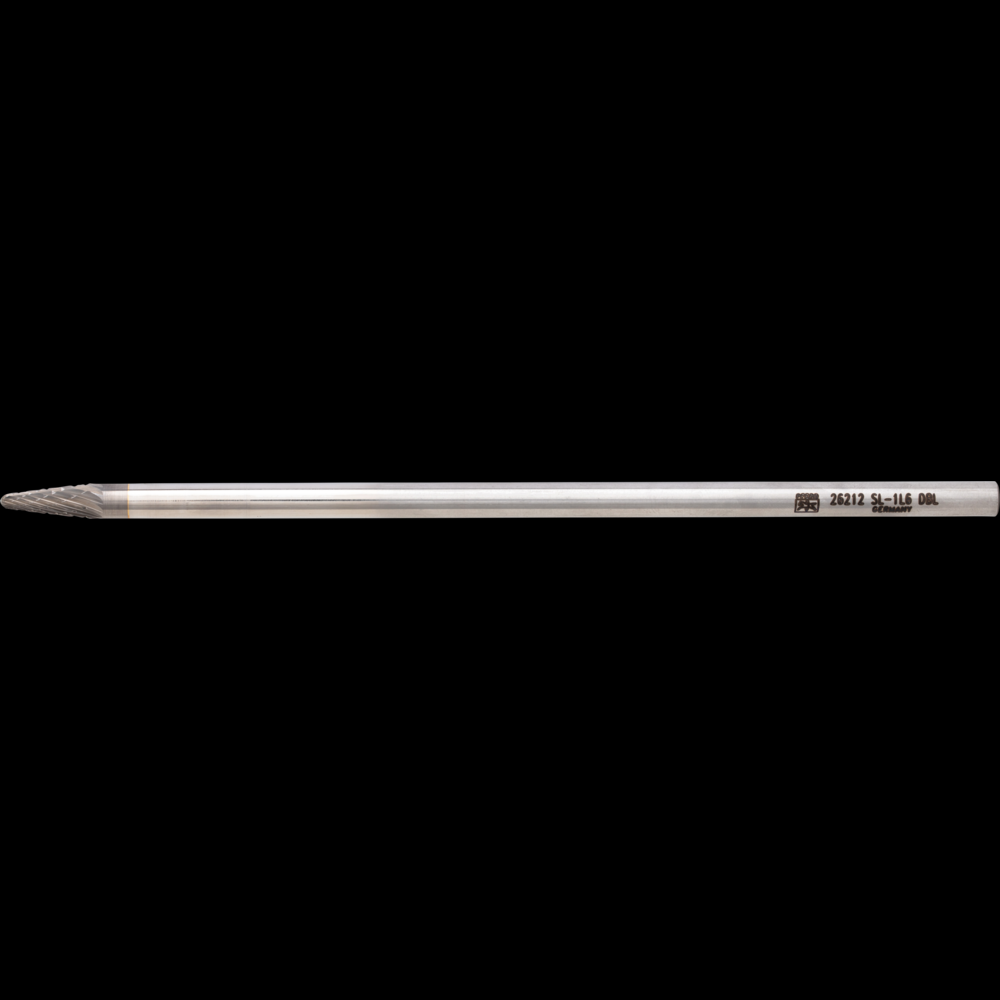 PFERD Carbide Bur SL-1L6 14° Taper Double Cut 1/4&#34; x 5/8&#34; x 1/4&#34; Shank
