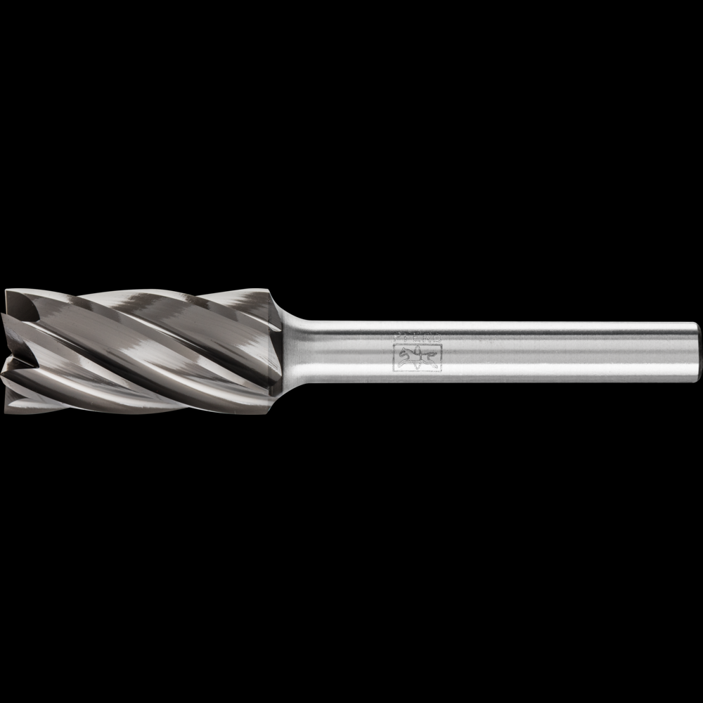 PFERD HICOAT® Carbide Bur SB-5 Cylindrical End Cut Double Cut 1/2&#34; x 1&#34; x 1/4&#34; Shank