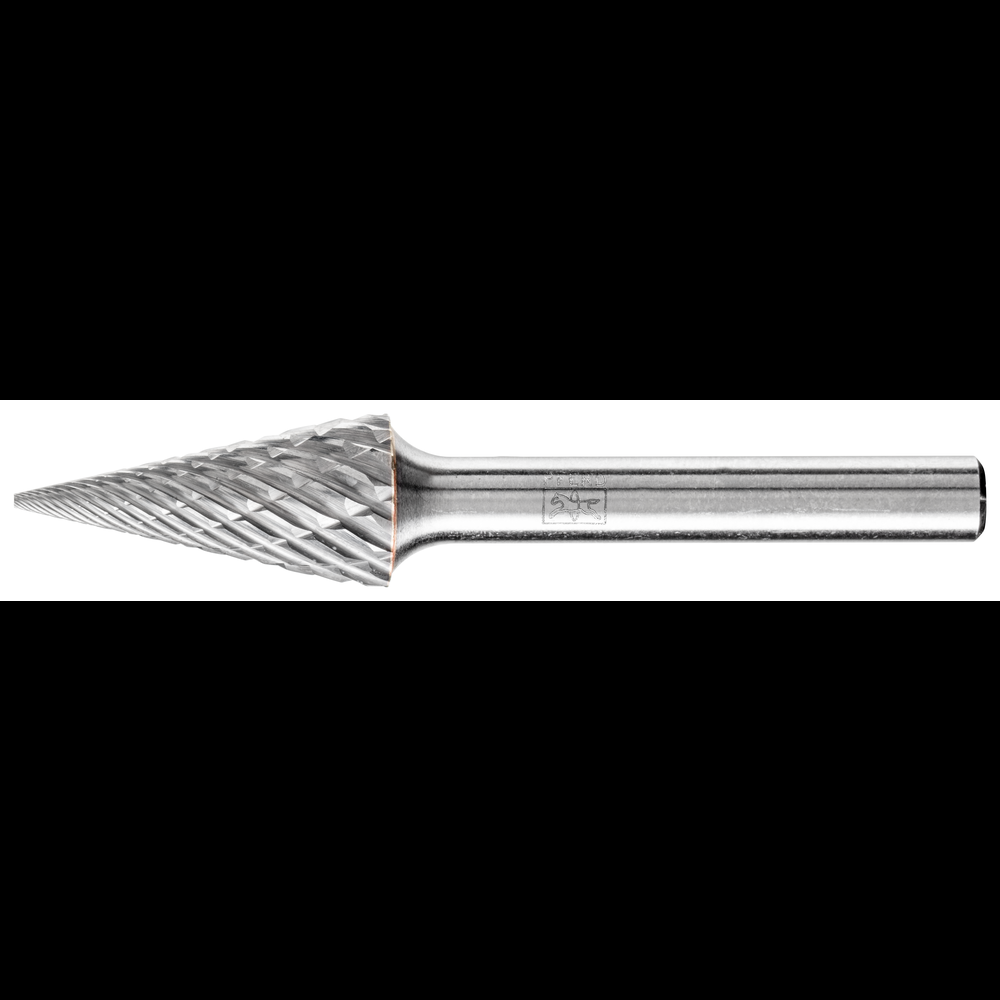 PFERD Carbide Bur SM-5 Pointed Cone Shape OMNI Double Cut 1/2&#34; x 1/2&#34; x 1/4&#34; Shank