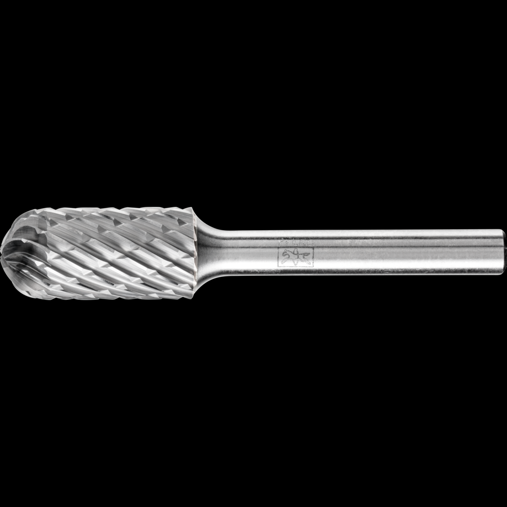 PFERD Carbide Bur SC-5 L6 Cylindrical Radius End OMNI DC 1/2&#34; x 1&#34; x 1/4&#34; Shank
