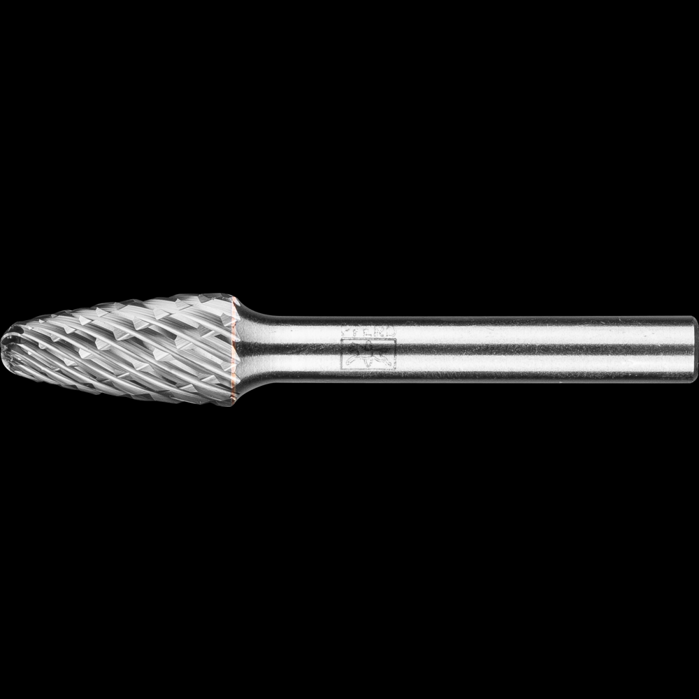 PFERD Carbide Bur SF-3 L6 Tree Shape OMNI Double Cut 3/8&#34; x 3/4&#34; x 1/4&#34; Shank