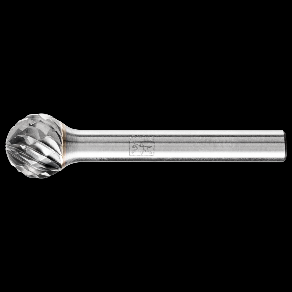 PFERD Carbide Bur SD-5 Ball Shape OMNI Double Cut 1/2&#34; x 7/16&#34; x 1/4&#34; Shank