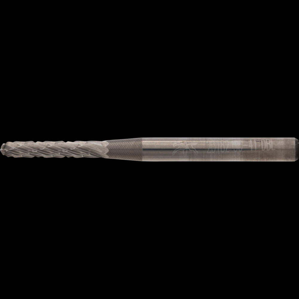 PFERD Carbide Bur SC-41 Cylindrical Radius End Double Cut 3/32&#34; x 1/2&#34; x 1/8&#34; Shank