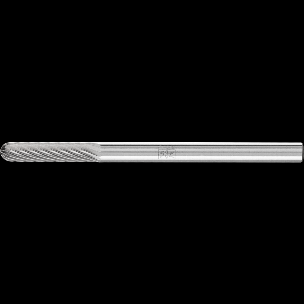 PFERD Carbide Bur SC-42 Cylindrical Radius End Single Cut 1/8&#34; x 1/2&#34; x 1/8&#34; Shank