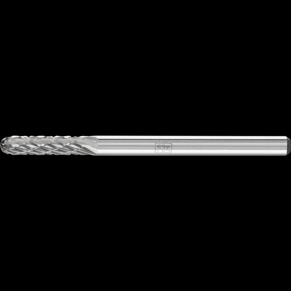 PFERD Carbide Bur SC-42 Cylindrical Radius End Double Cut 1/8&#34; x 1/2&#34; x 1/8&#34; Shank