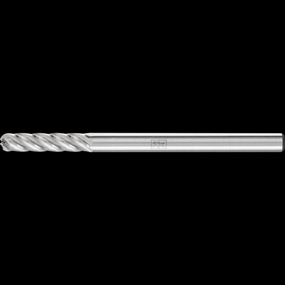 PFERD Carbide Bur SC-42 Cylindrical Radius End INOX Cut 1/8&#34; x 1/2&#34; x 1/8&#34; Shank