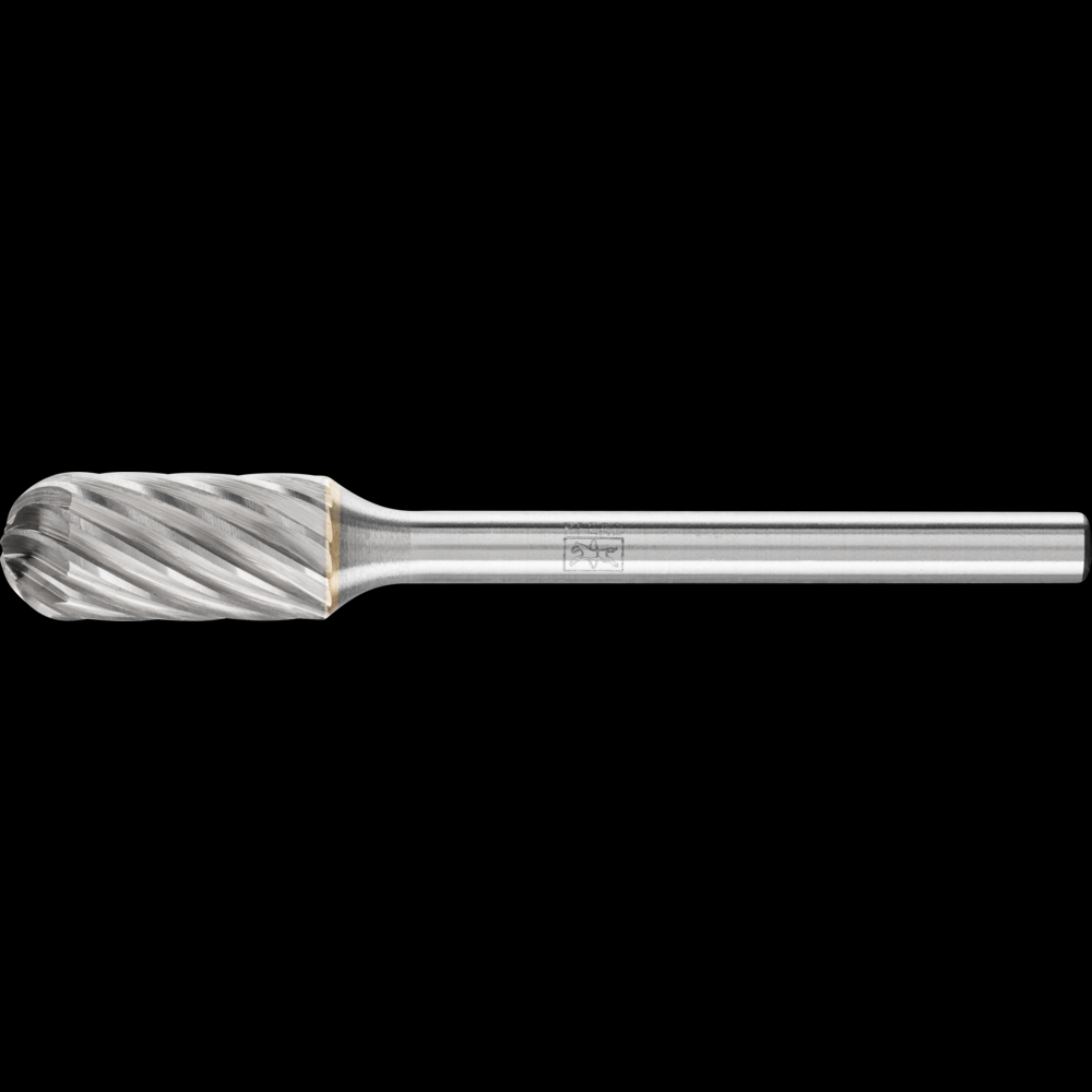 PFERD Carbide Bur SC-51 Cylindrical Radius End INOX Cut 1/4&#34; x 1/2&#34; x 1/8&#34; Shank