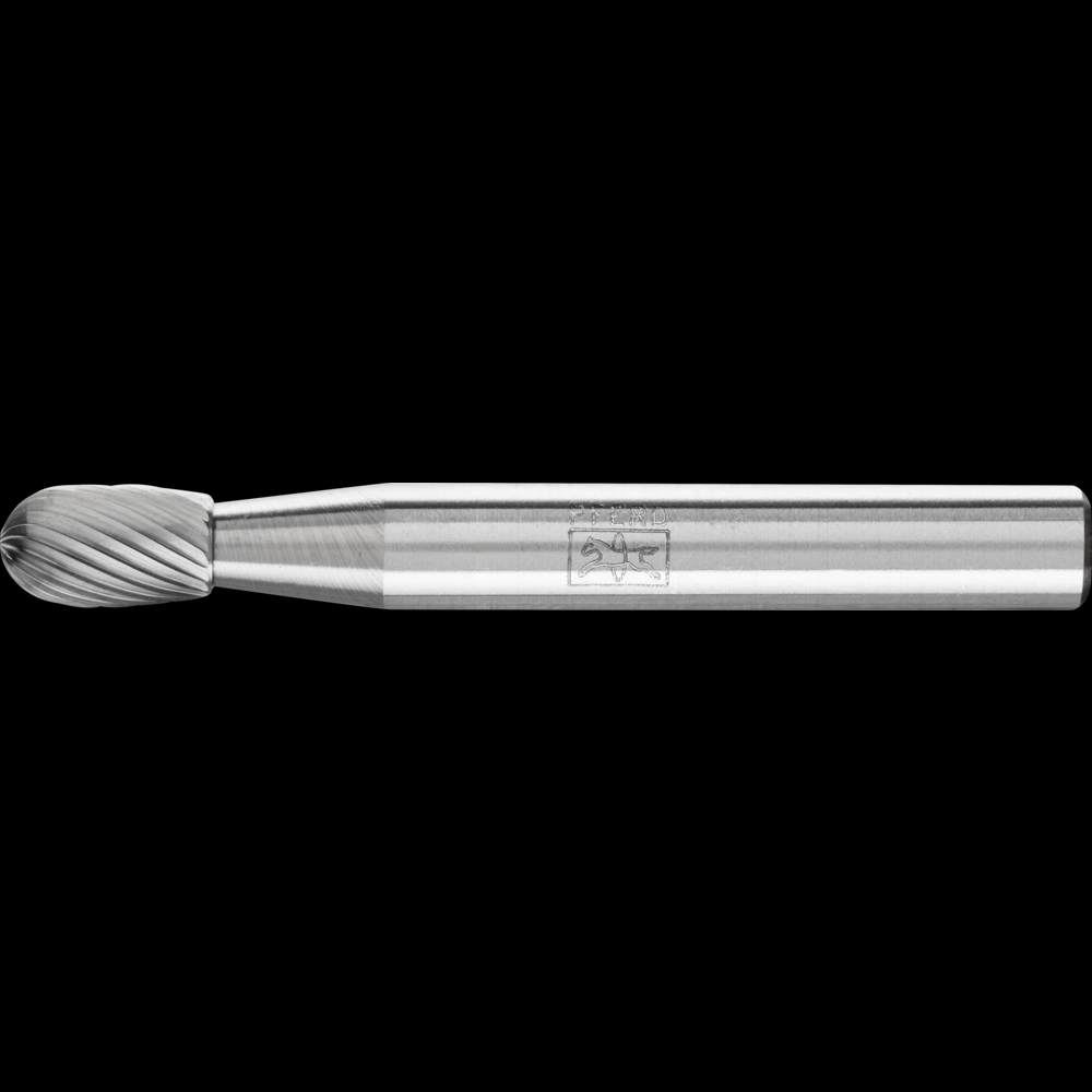 PFERD Carbide Bur SE-51 Oval Shape Single Cut 1/4&#34; x 3/8&#34; x 1/8&#34; Shank