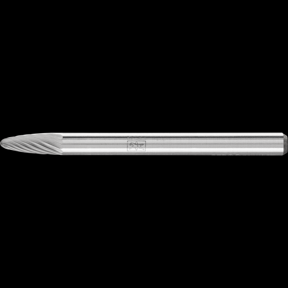 PFERD Carbide Bur SF-41 Tree Shape Single Cut 1/8&#34; x 1/4&#34; x 1/8&#34; Shank