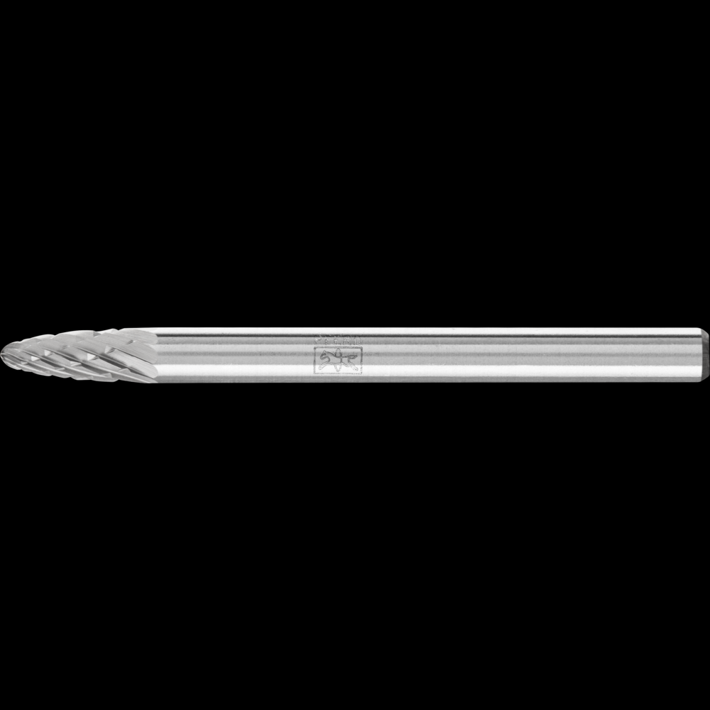 PFERD Carbide Bur SF-41 Tree Shape Double Cut 1/8&#34; x 1/4&#34; x 1/8&#34; Shank