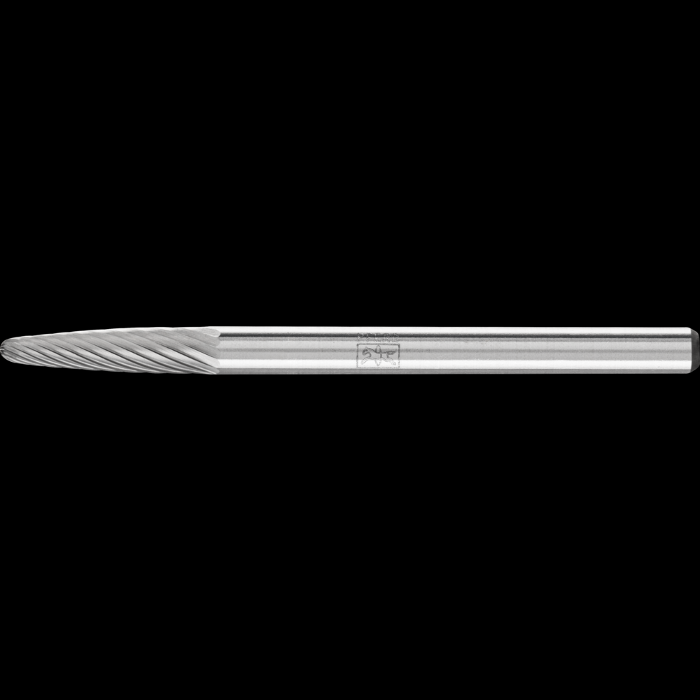PFERD Carbide Bur SF-42 Tree Shape Single Cut 1/8&#34; x 1/2&#34; x 1/8&#34; Shank