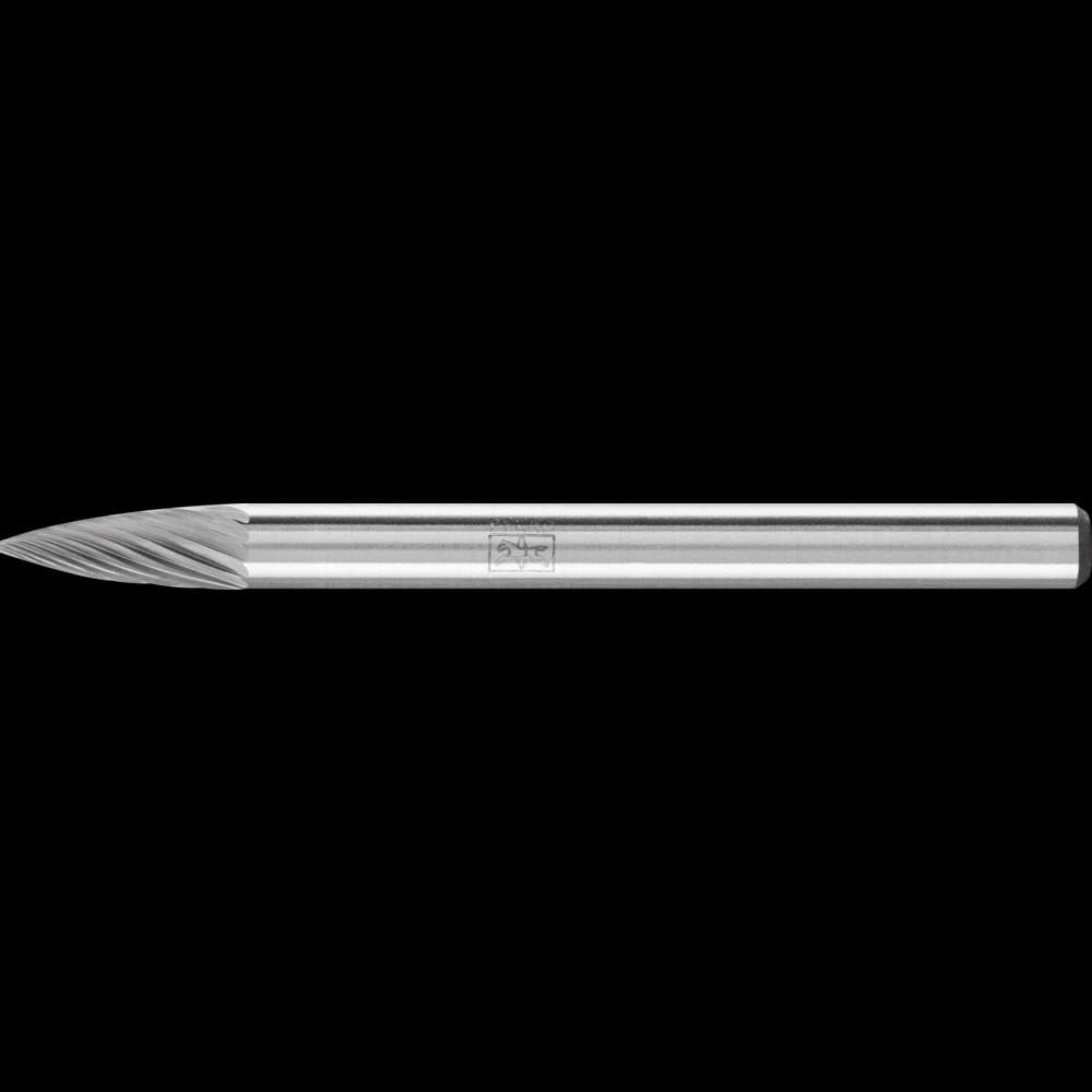 PFERD Carbide Bur SG-41 Pointed Tree Shape Single Cut 1/8&#34; x 1/4&#34; x 1/8&#34; Shank