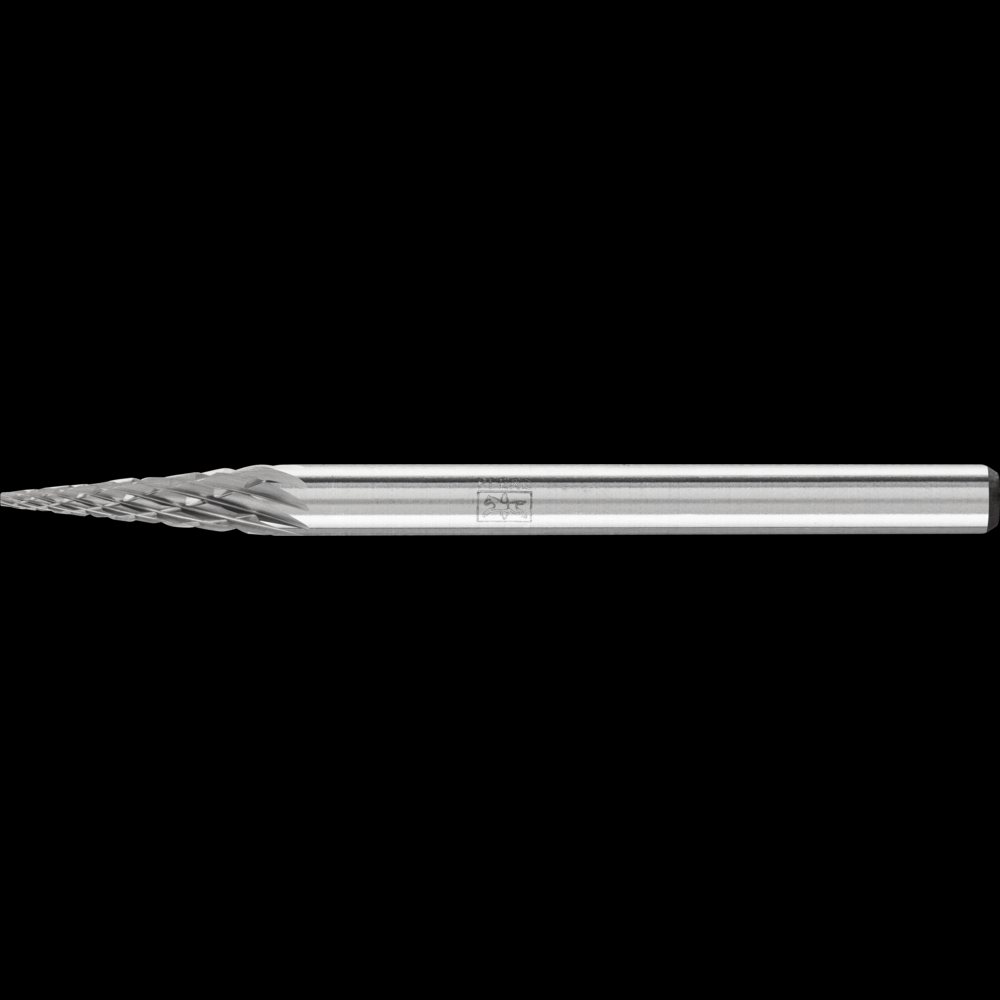 PFERD Carbide Bur SM-41 Pointed Cone Shape Double Cut 1/8&#34; x 3/8&#34; x 1/8&#34; Shank